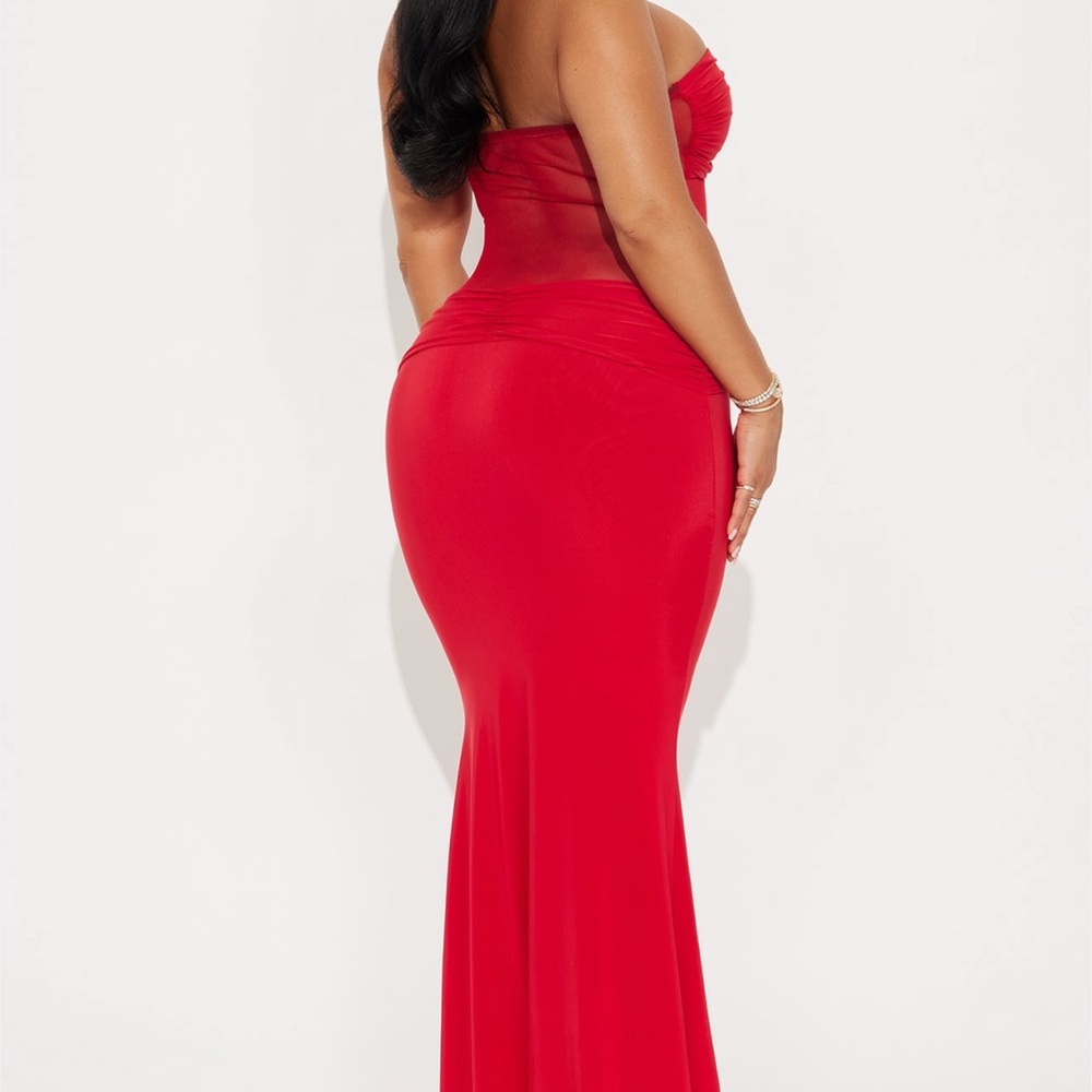 Fashion Nova Red Maxi Dress - Picture 2 of 4